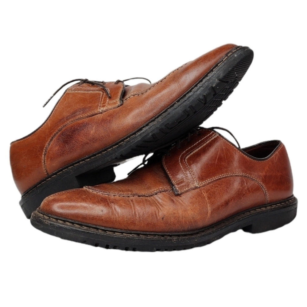 Allen Edmonds Wilbert Brown Leather Comfort Oxfords Shoes Sz 9.5